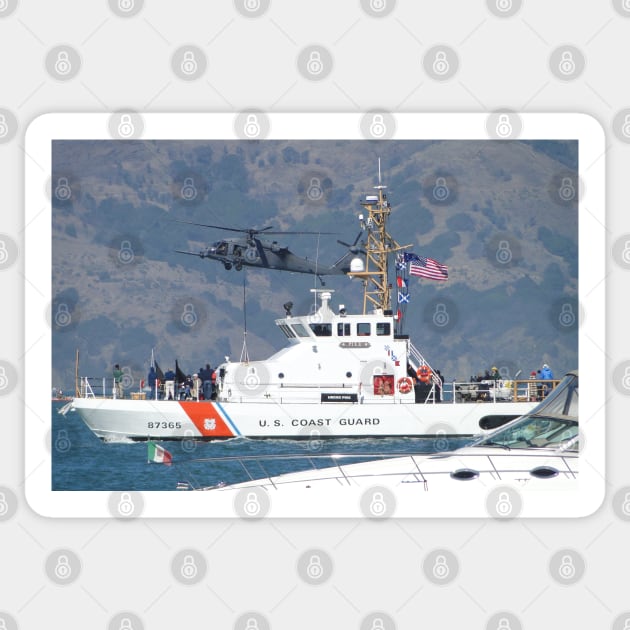 US Coast Guard Cutter Pike at Fleet Week Sticker by AH64D